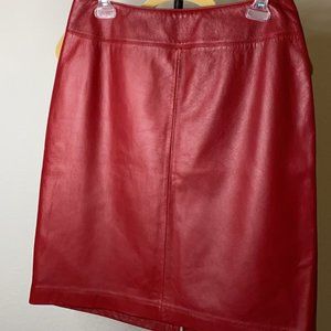 Lauren Ralph Lauren Leather Pencil Skirt